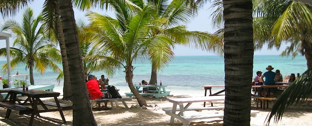 A picture of the beach at the Conch Shack in Turks and Caicos