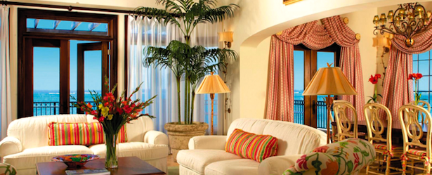 Living room in Estate Villa at Somerset Turks and Caicos